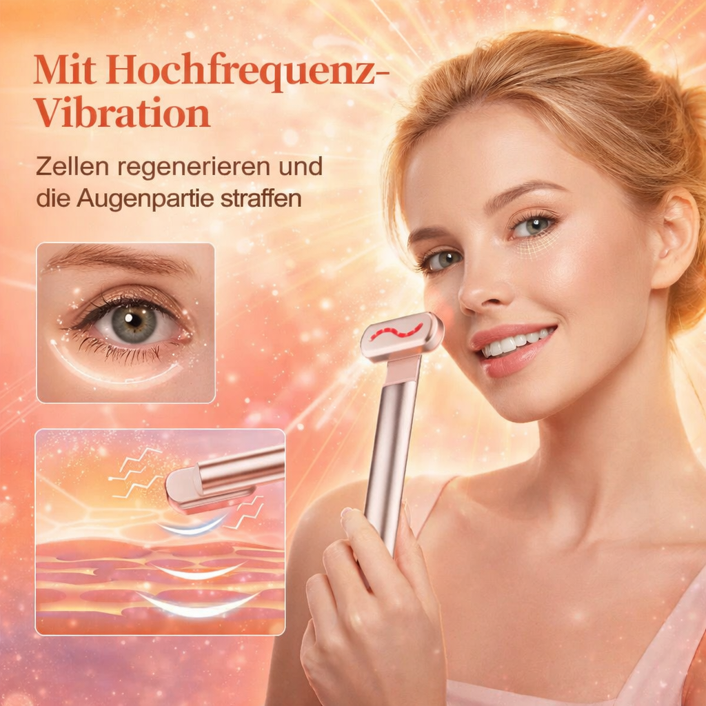Nuvaskin™ Augenringe & Tränensäcke Lifting Stift Mikrostrom Rotlicht LED Wärme