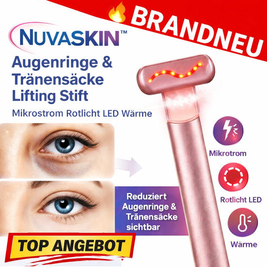 Nuvaskin™ Augenringe & Tränensäcke Lifting Stift Mikrostrom Rotlicht LED Wärme
