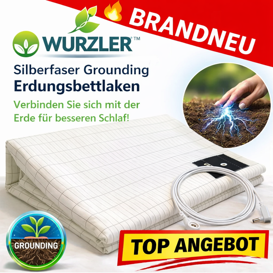 Wurzler™ Erdungsbettlaken Erdungslaken Spannbettlaken Silberfaser Grounding