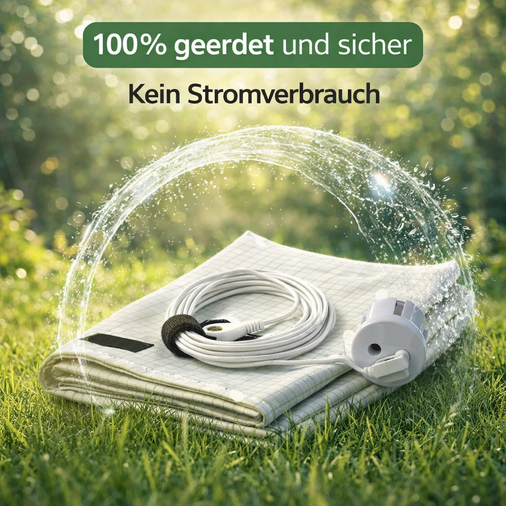 Wurzler™ Erdungsbettlaken Erdungslaken Spannbettlaken Silberfaser Grounding