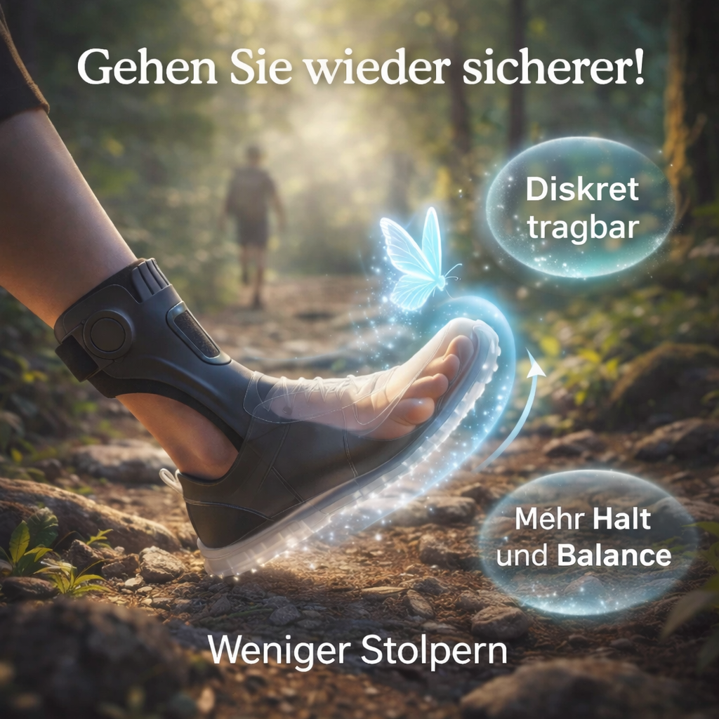 NeuroStep™ Fußheber Orthese gegen Dropfoot endlich sicher gehen ohne Stolpern