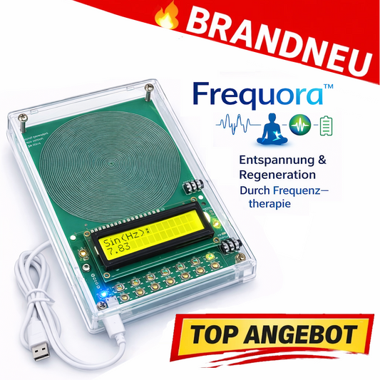 Frequora™ Frequenzgerät Frequenztherapie Stress Entspannung Regeneration