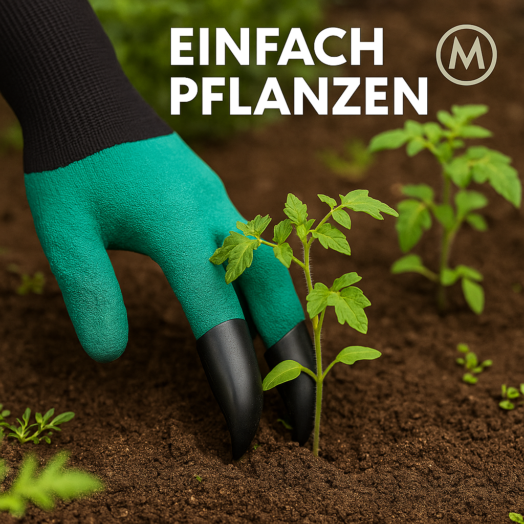 Gartenhandschuhe mit Krallen Graben Jäten Schutz robust DE.