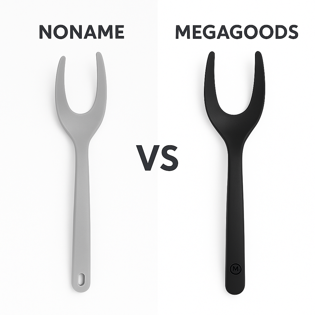 2-in-1 Spatelzange Nylon Antihaft hitzebeständig für Küche DE.