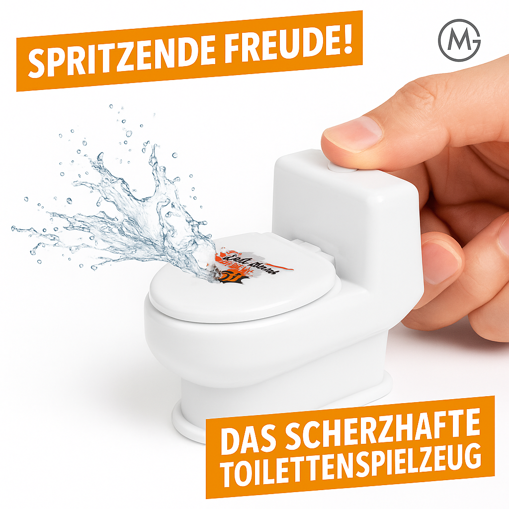 Poop Spray Scherzspielzeug Mini-WC Sprühpistole Gag DE.