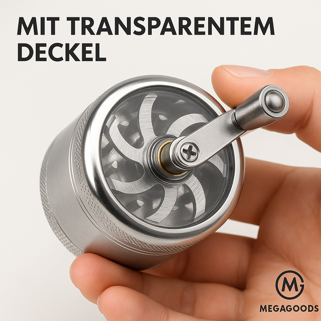 Nuss- und Gewürzmühle für Muskat Ingwer Salz Pfeffer DE.