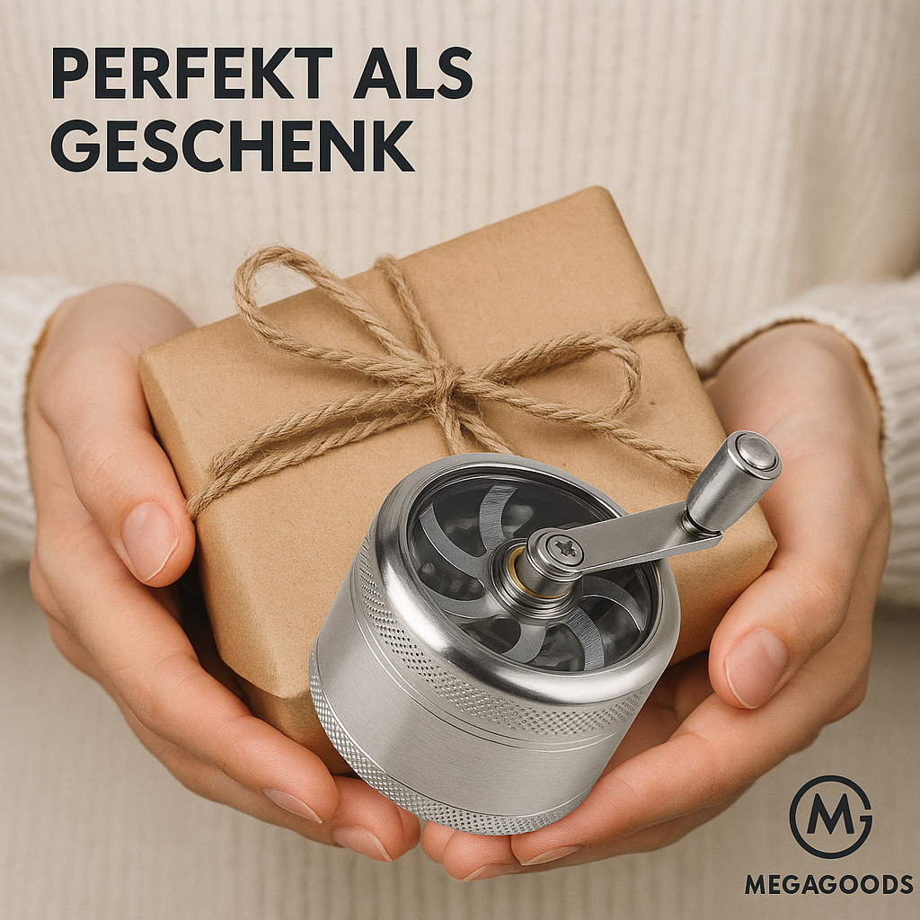 Nuss- und Gewürzmühle für Muskat Ingwer Salz Pfeffer DE.