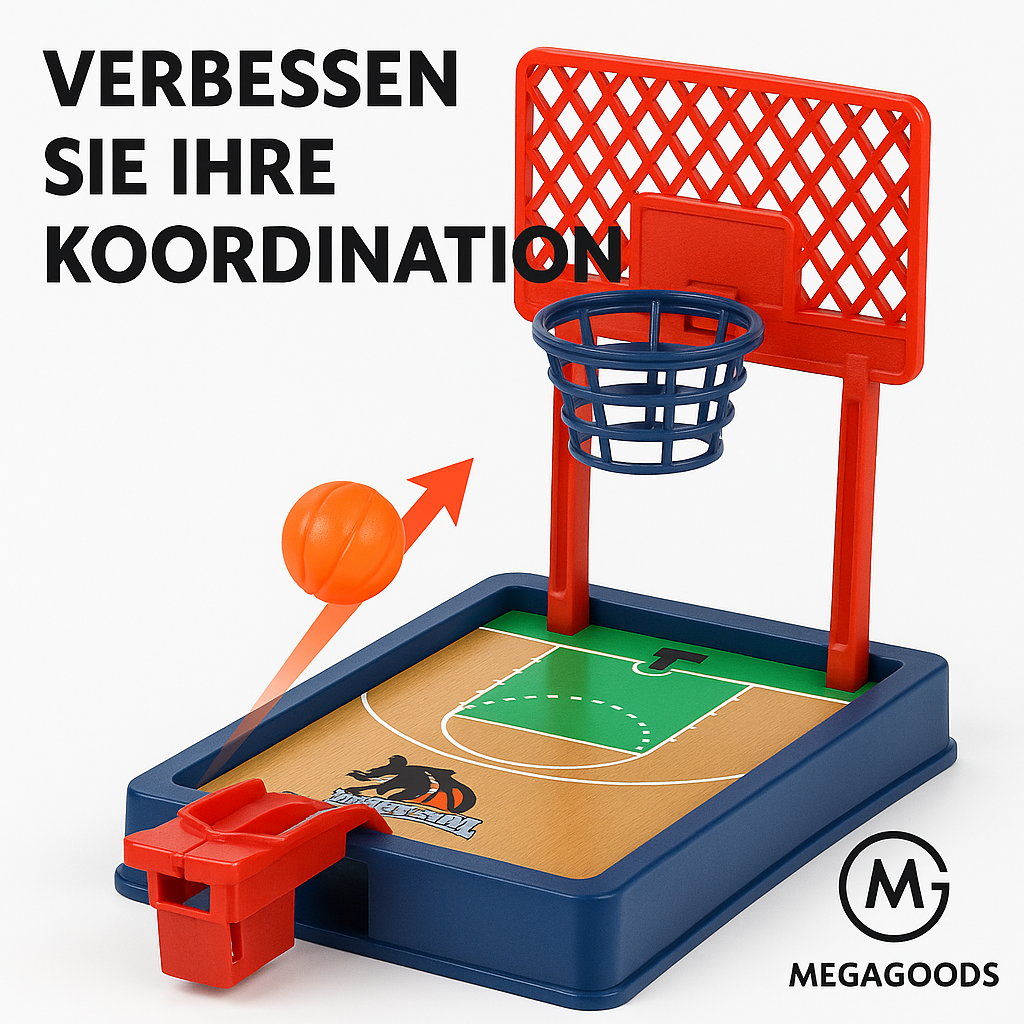 Mini-Basketballspiel Tischgerät tragbar Büro Reise Indoor Spaß DE.