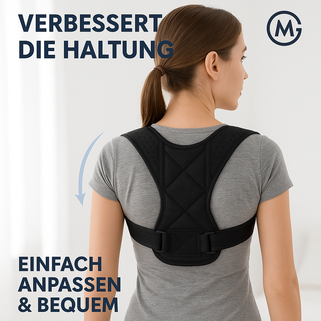 Rückenhaltung Korrekturband Haltungstrainer für Damen und Herren DE.