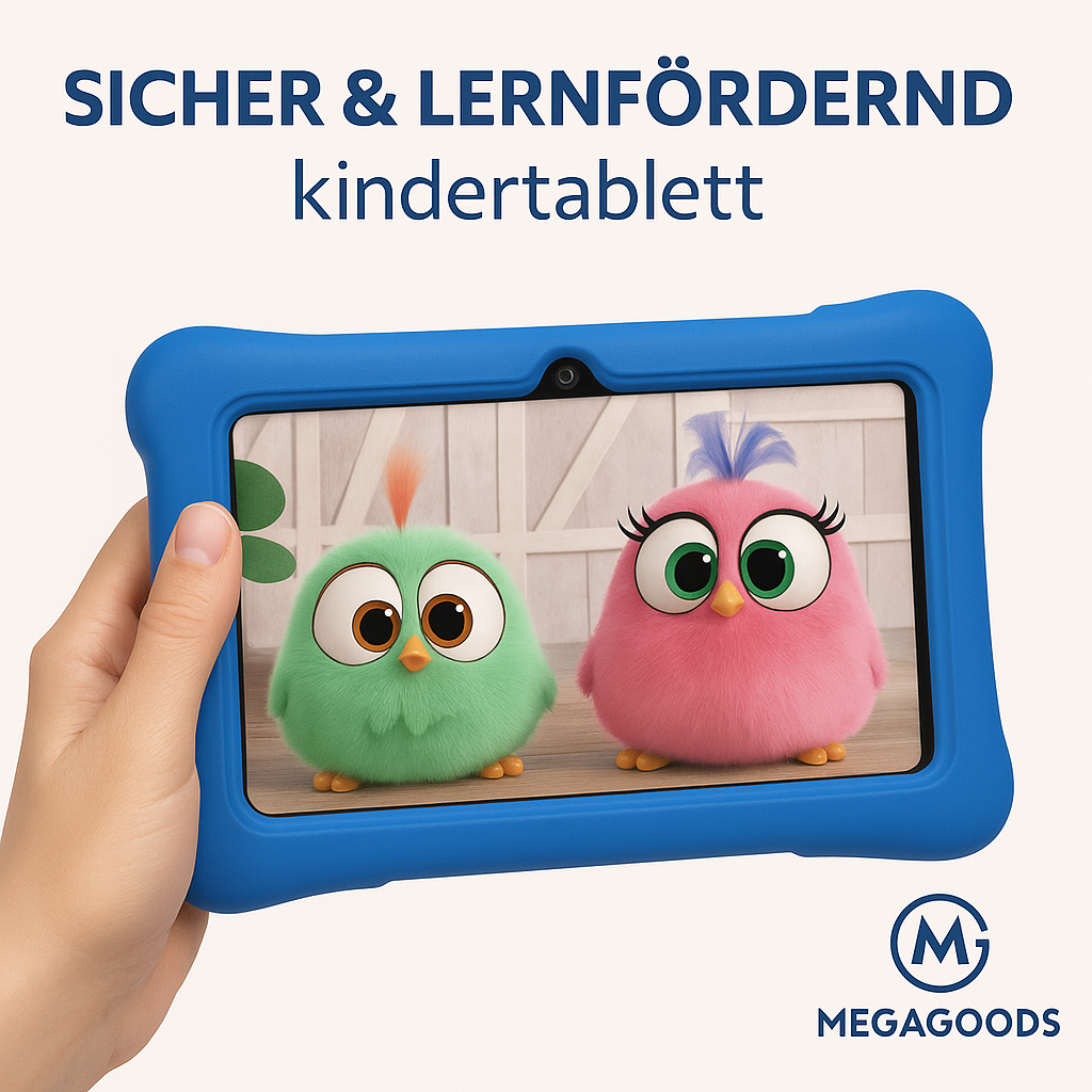 7 Zoll Kinder-Tablet Android 10 32GB WLAN Bluetooth Lern-Apps DE.