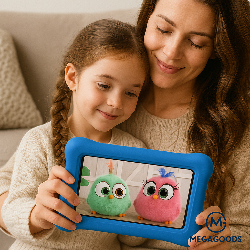 7 Zoll Kinder-Tablet Android 10 32GB WLAN Bluetooth Lern-Apps DE.