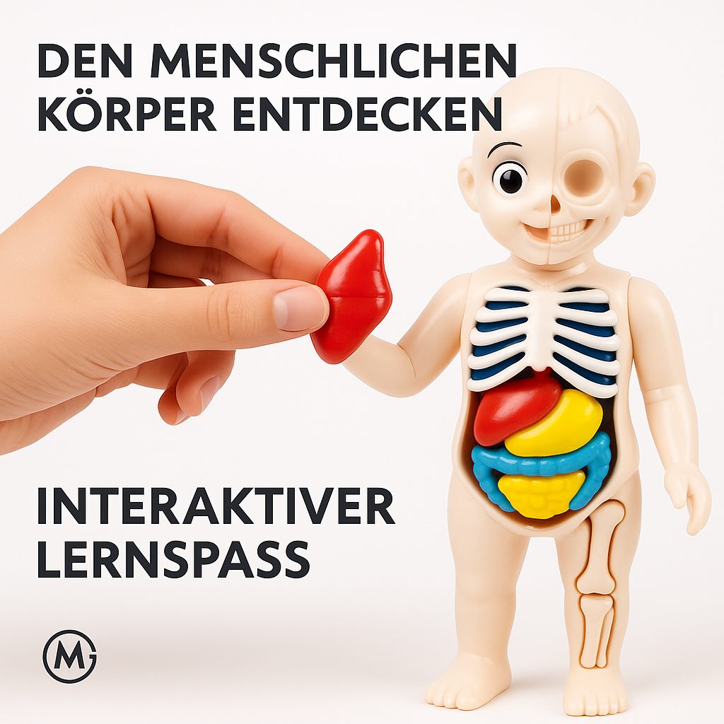 Montessori Anatomie Modell Kinder Spielzeug DIY Lernspiel DE.