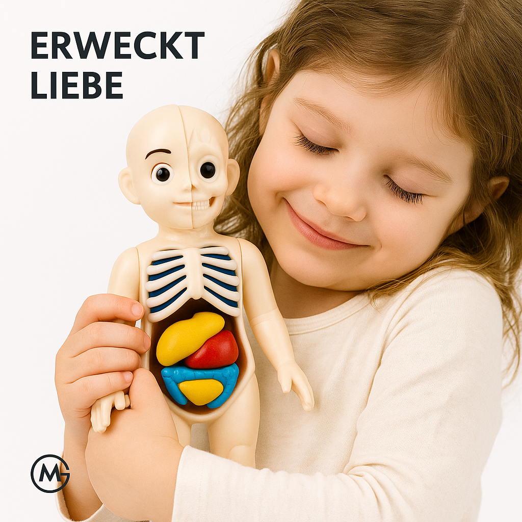 Montessori Anatomie Modell Kinder Spielzeug DIY Lernspiel DE.