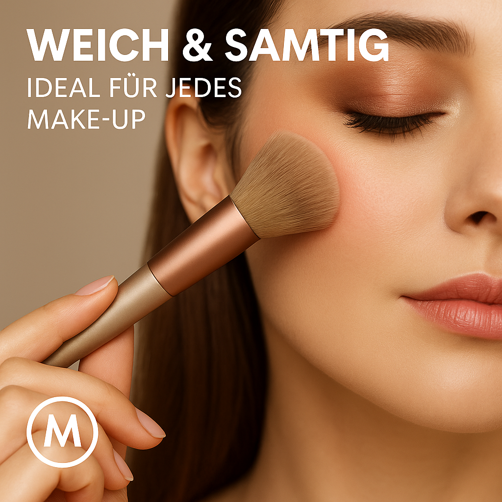 Make-up Pinselset 13-teilig weich mit Etui Lidschatten Rouge DE.