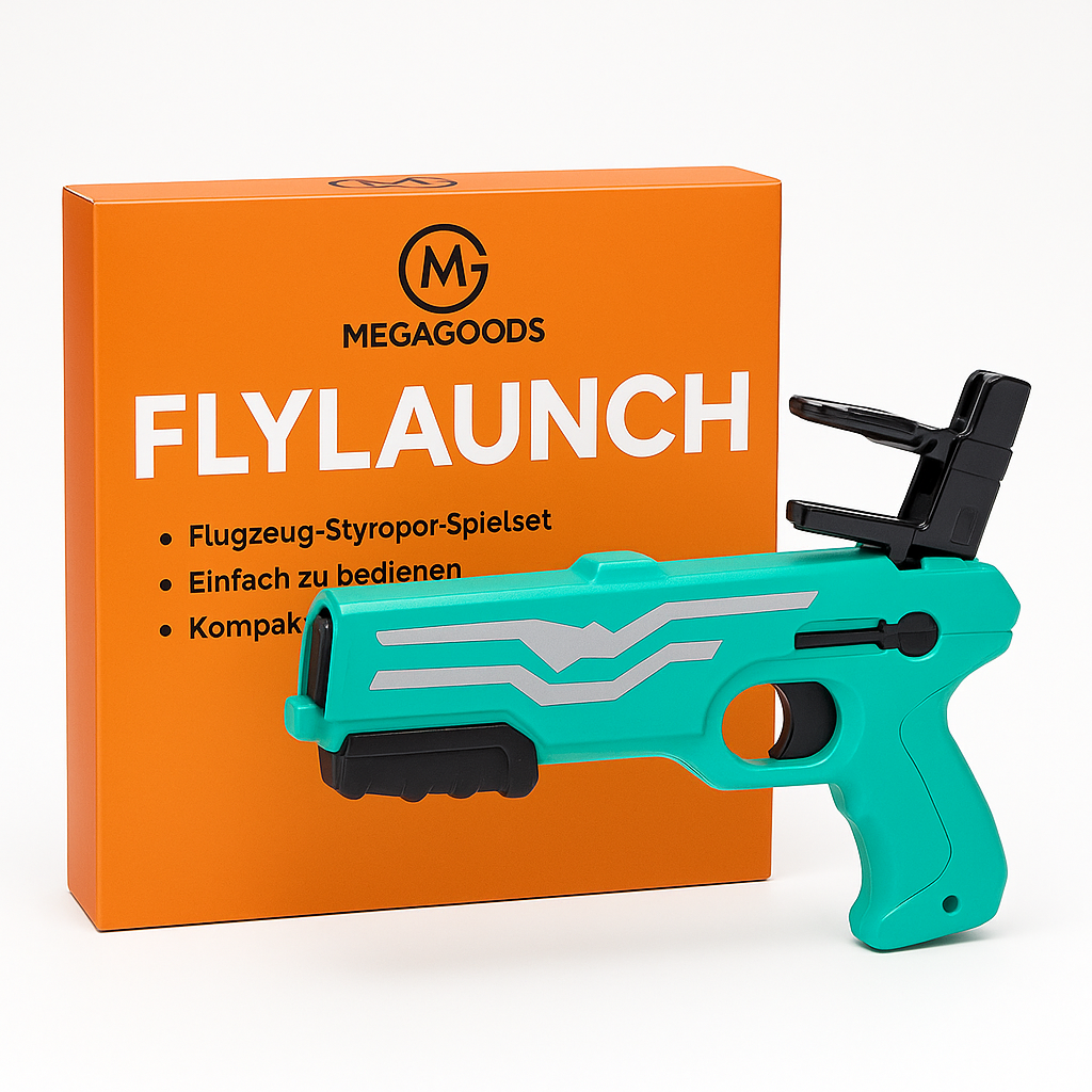 Flugzeug Katapult Shooter mit 6 Mini-Fliegern für Kinder DE.