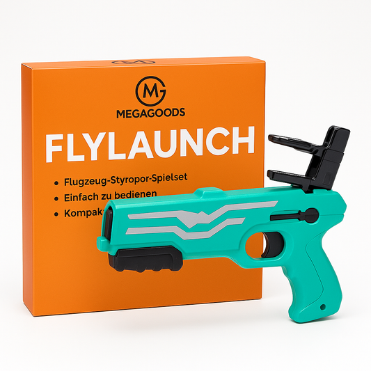 Flugzeug Katapult Shooter mit 6 Mini-Fliegern für Kinder DE.