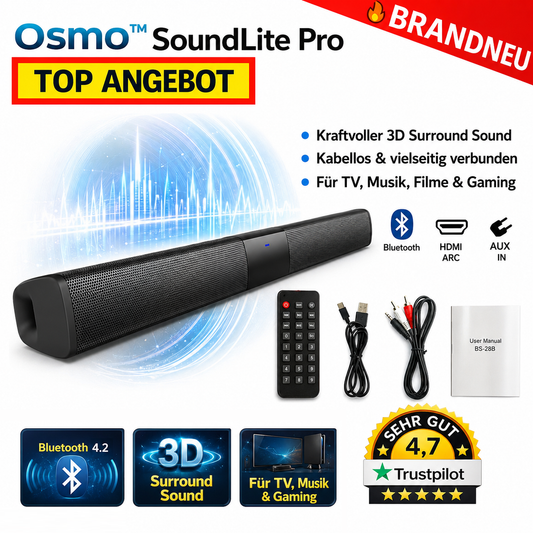 Osmo™ SoundLite Pro Soundbar 5.3 Lautsprecher Bluetooth Heimkino TV Soundsystem