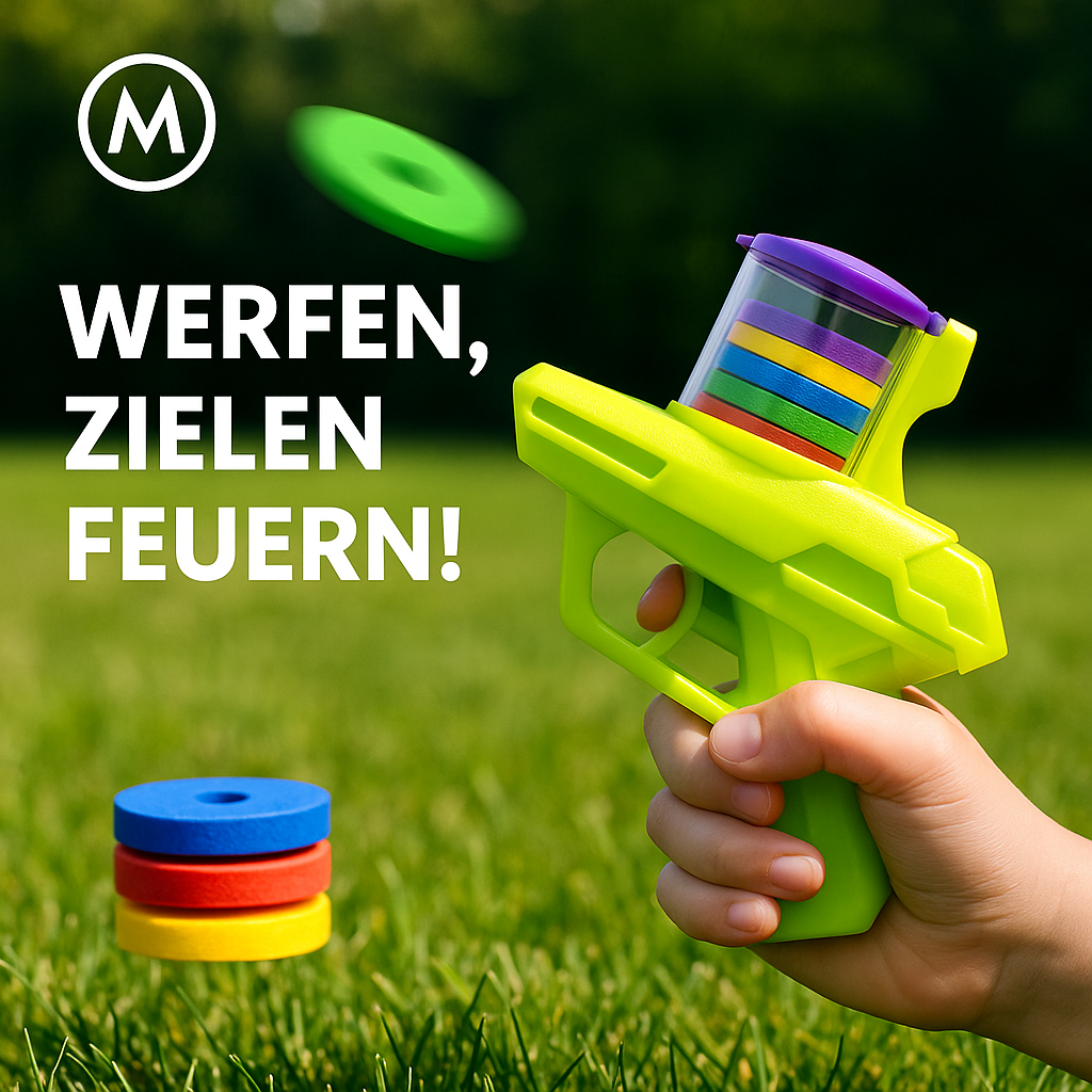 Schaumstoff Disc Shooter Set für Kinder Outdoor Spielzeug DE.