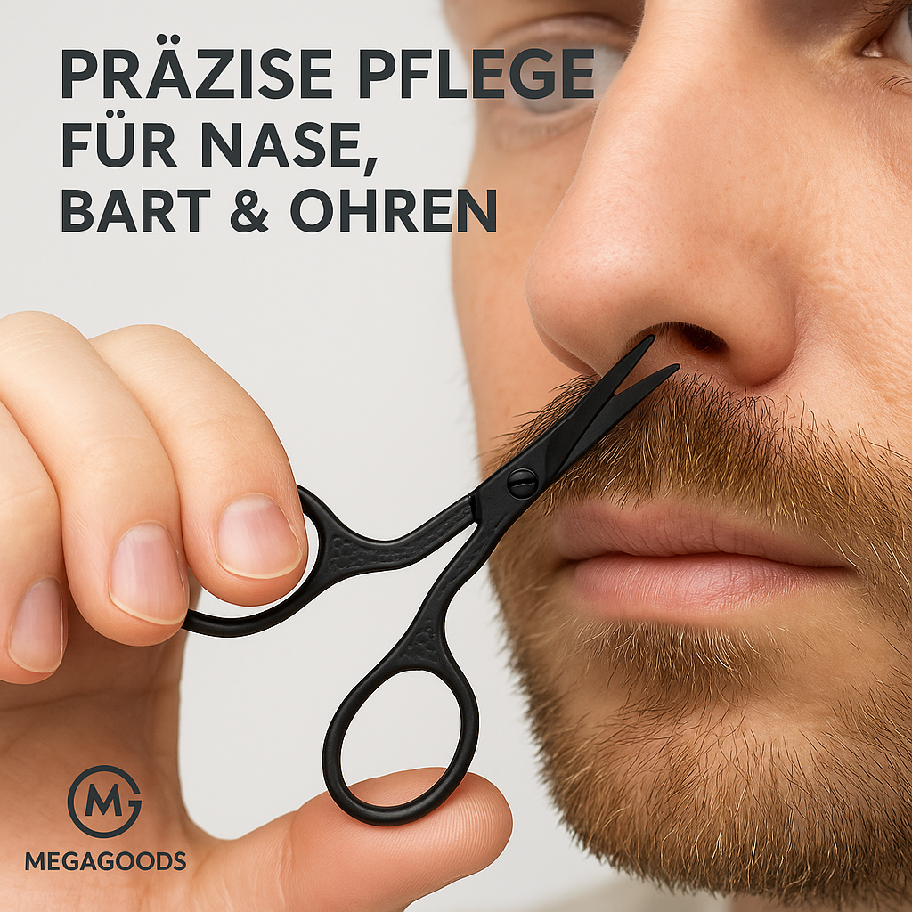 Edelstahl Storchschere präzise Pflege für Nase Bart Ohren Augen DE.