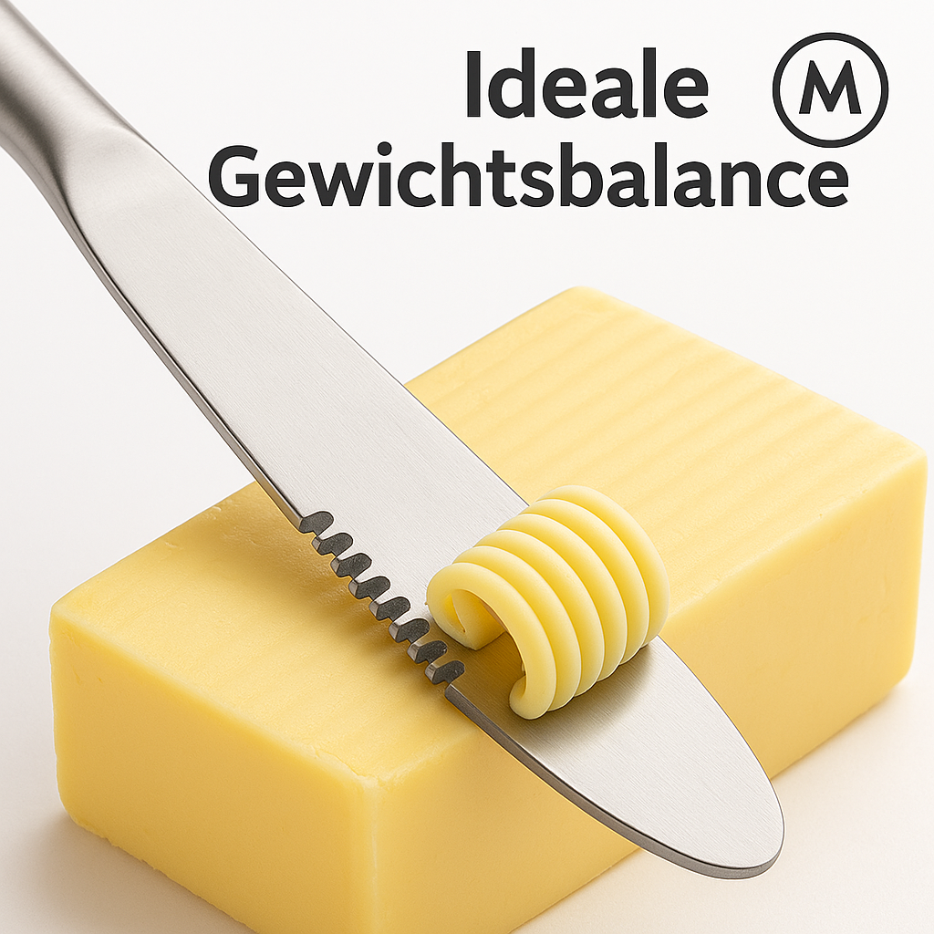 Butterstreichmesser Edelstahl für Butter Käse und Dessert DE.