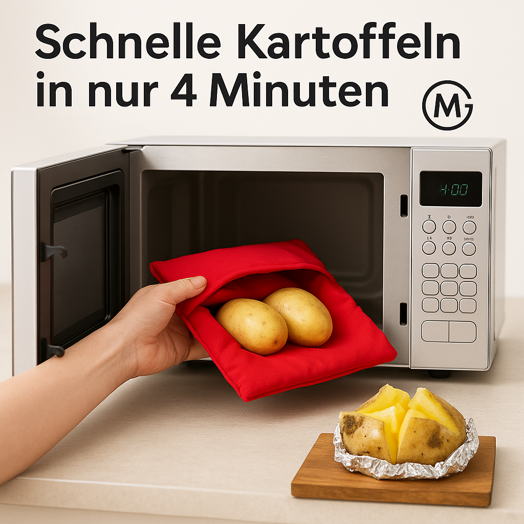 Mikrowellen-Kartoffelbeutel 3er Set für schnelle Kartoffeln DE.
