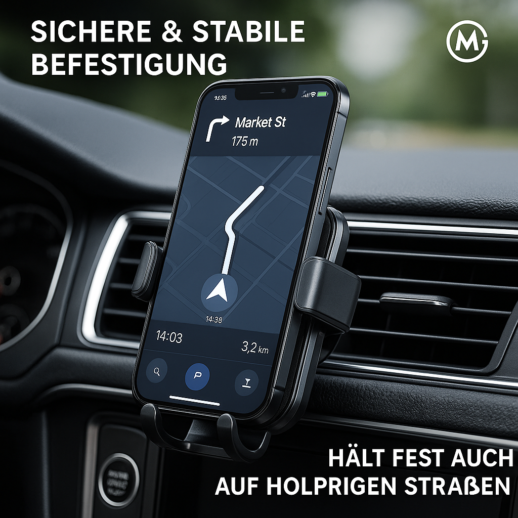Handyhalterung Auto Lüftung für 4,7-6,7 Zoll Smartphones DE.