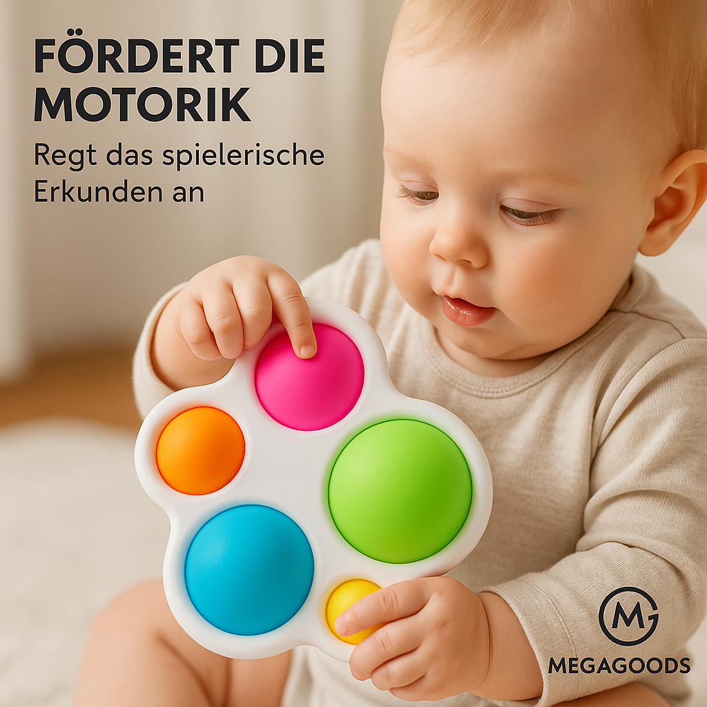 Montessori Baby Spielzeug Greifbrett Rassel Puzzle Motorik DE.