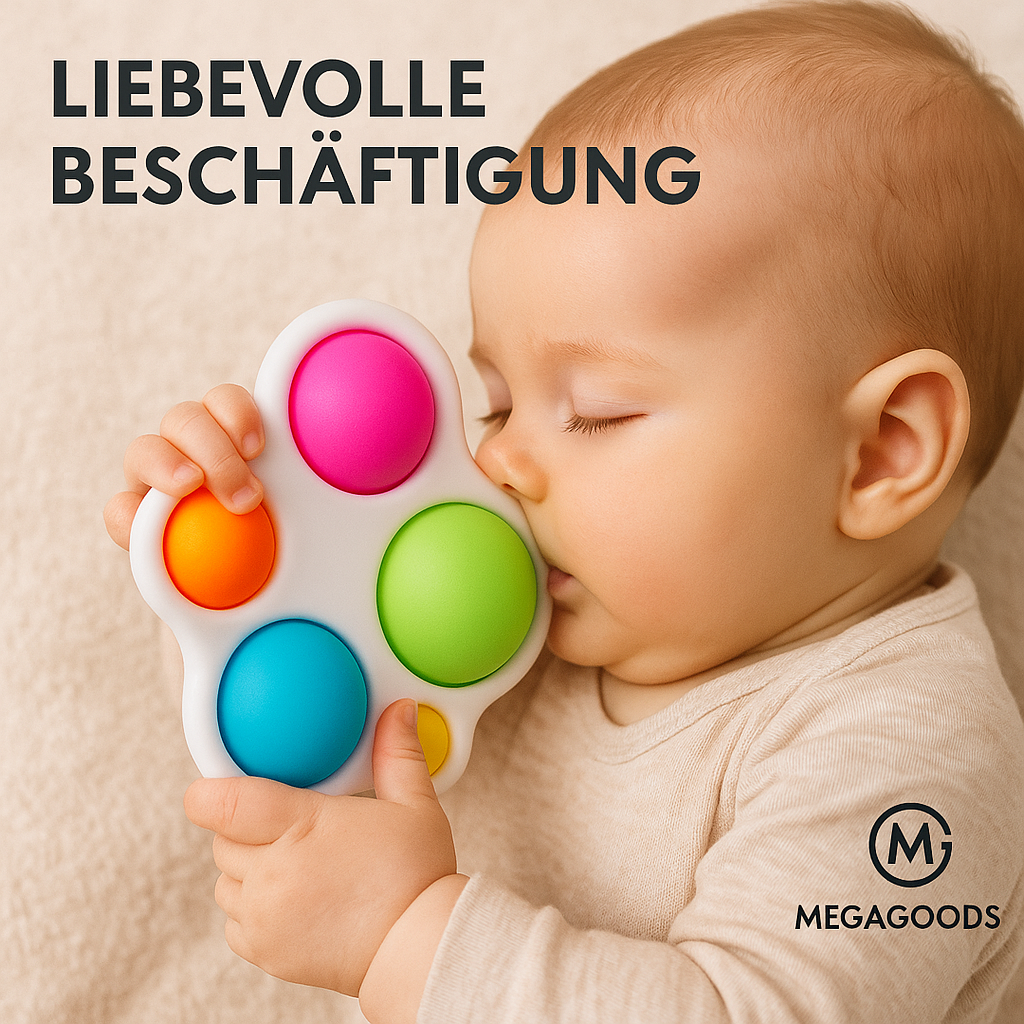 Montessori Baby Spielzeug Greifbrett Rassel Puzzle Motorik DE.