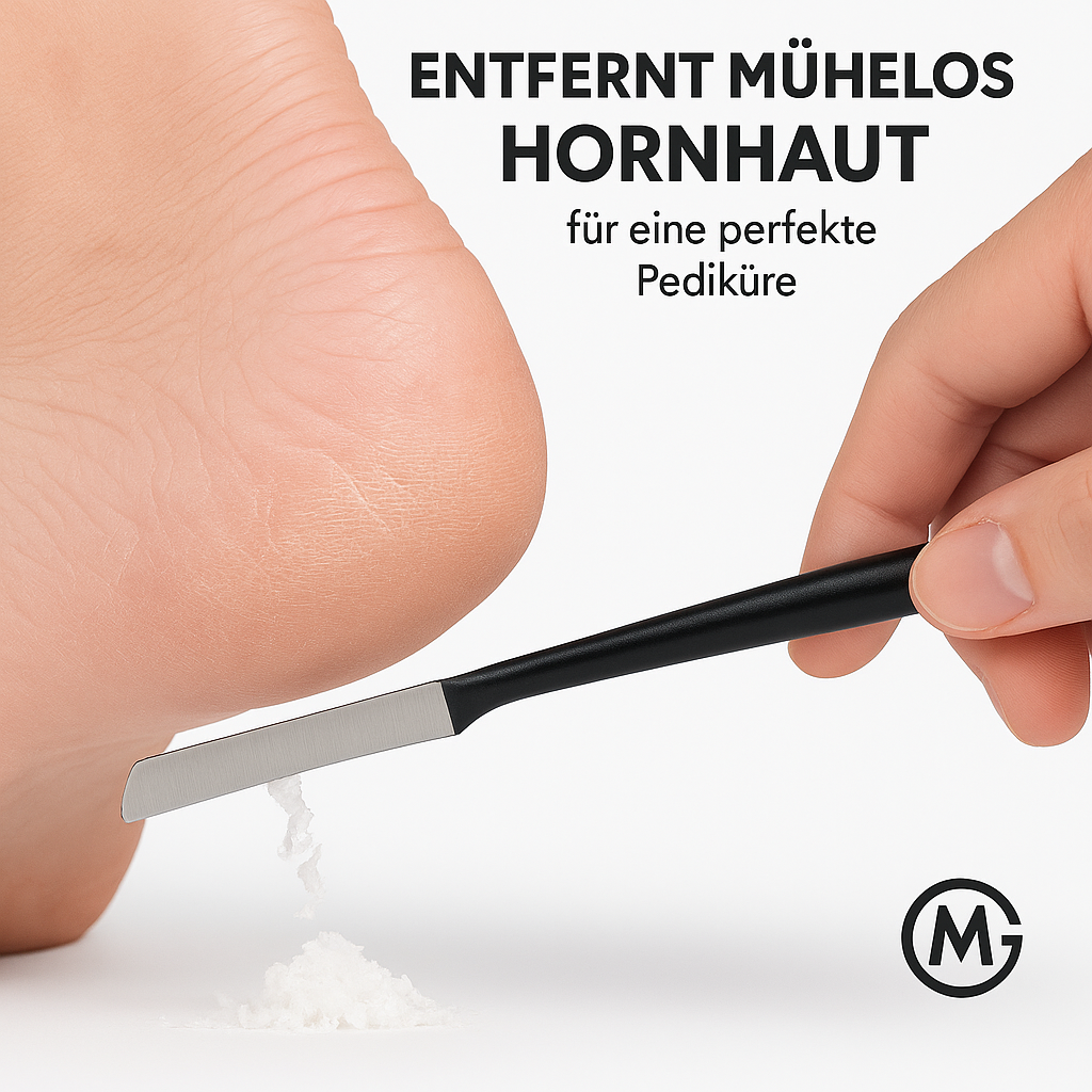 Edelstahl Hornhautentferner Fußraspel Profi Pediküre Fußpflege DE.