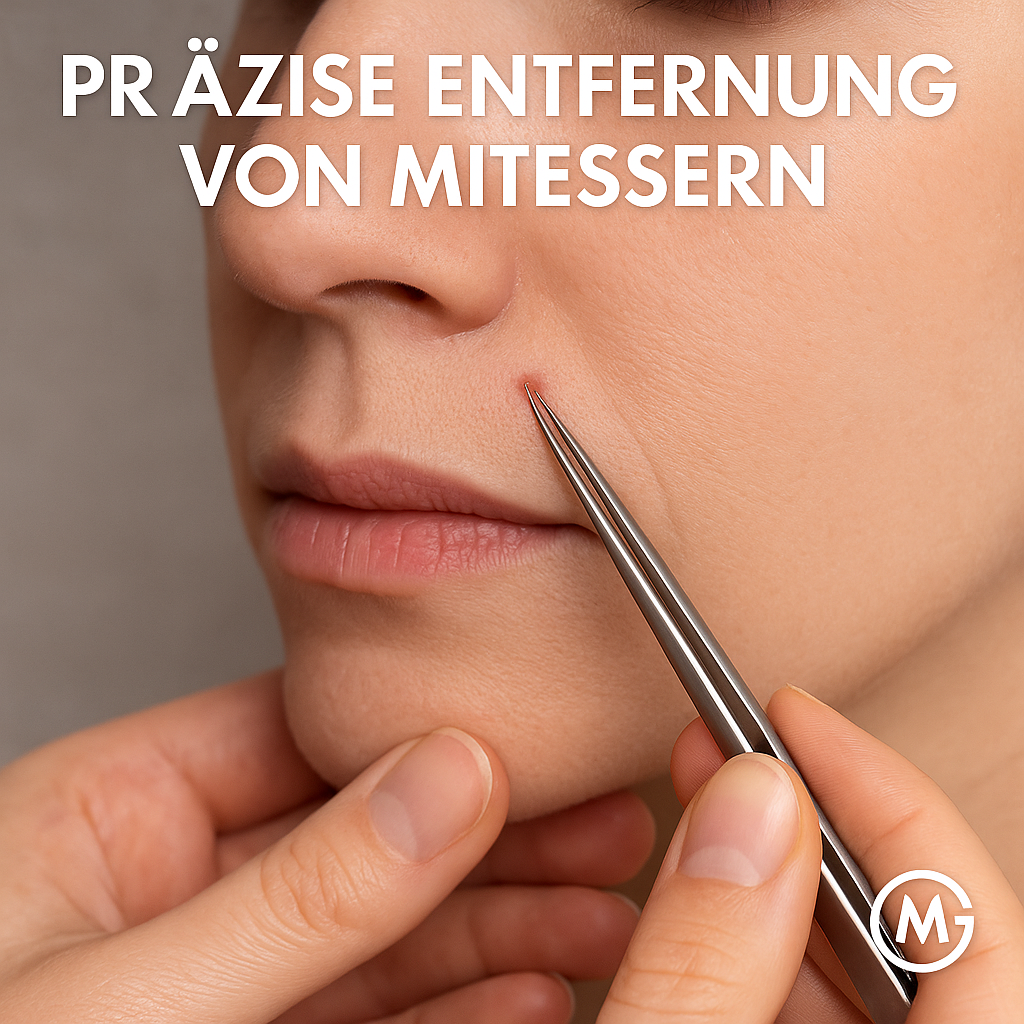 Akne-Pinzette extra fein Mitesser Entferner Splitter Tool DE.