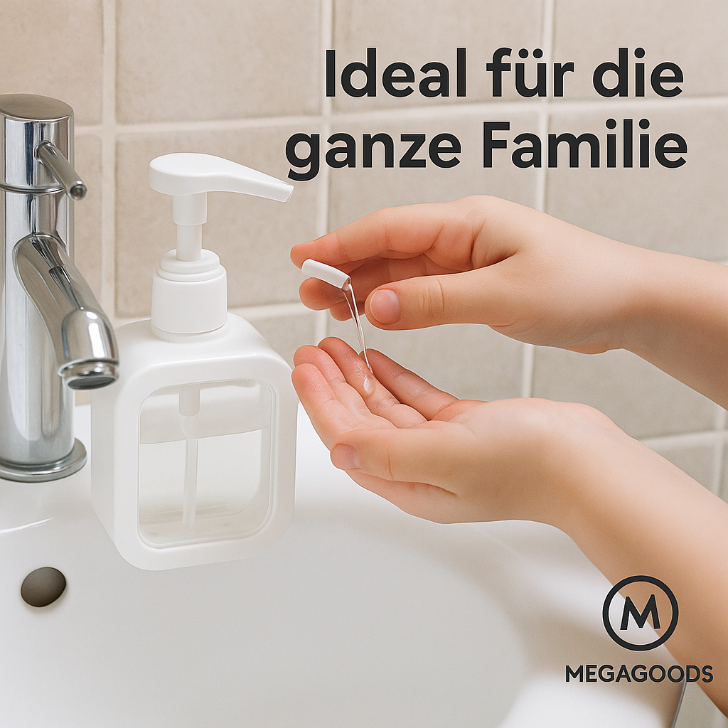 Nachfüllflasche 300 ml groß für Shampoo Duschgel Seife Spender DE.