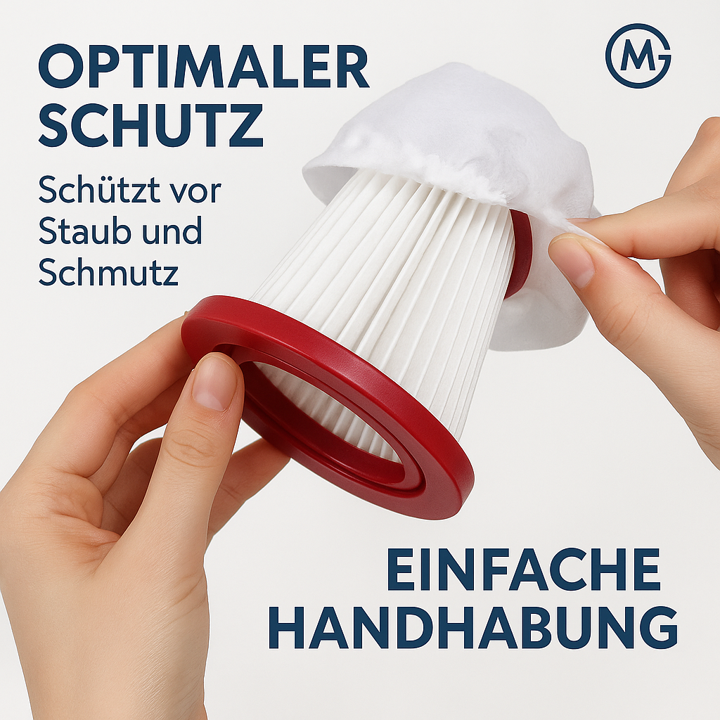 20er-Set Staubsauger Filterbezüge Vlies waschbar Schutz DE.