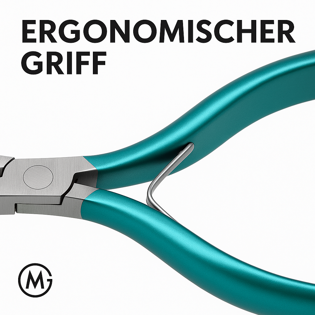 Nagelknipser Edelstahl gerade Klinge spitz für dicke Nägel DE.