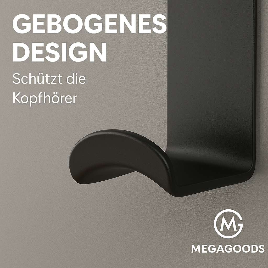 Kopfhörerhalter Wandmontage selbstklebend für Gaming-Headsets DE.