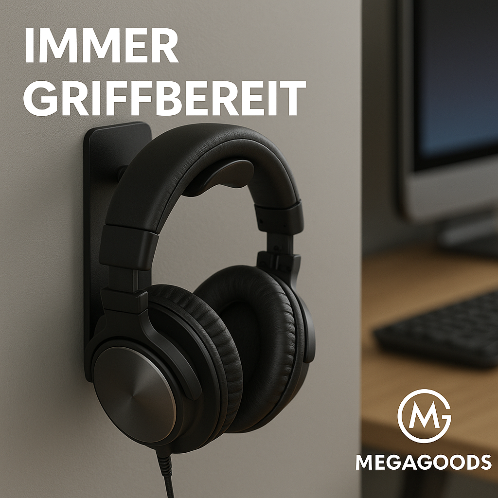 Kopfhörerhalter Wandmontage selbstklebend für Gaming-Headsets DE.