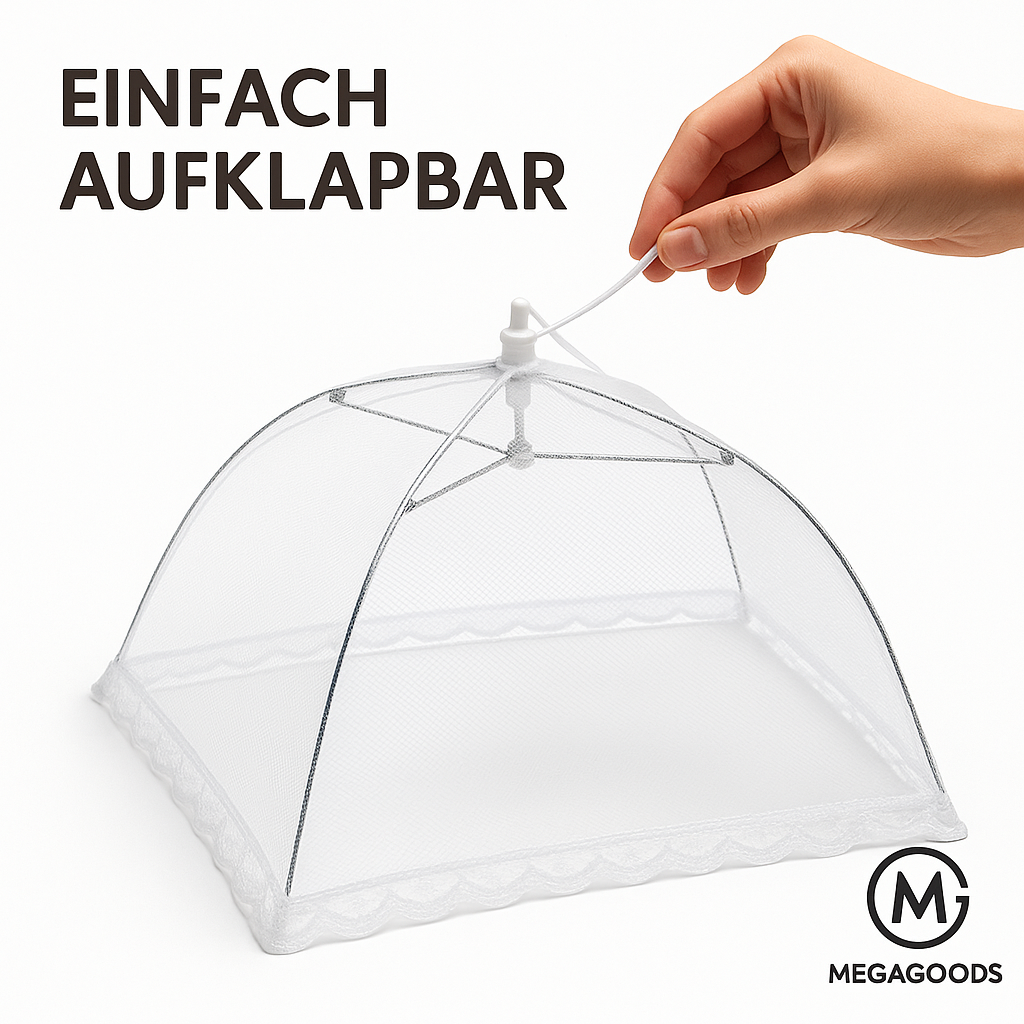 Faltbares Lebensmittelschutznetz Abdeckung Insektenschutz Küche DE.