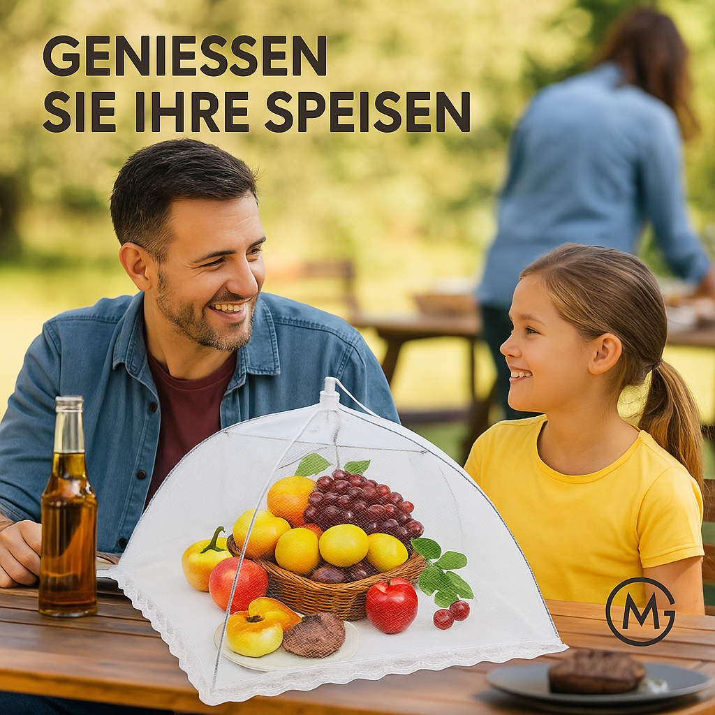 Faltbares Lebensmittelschutznetz Abdeckung Insektenschutz Küche DE.