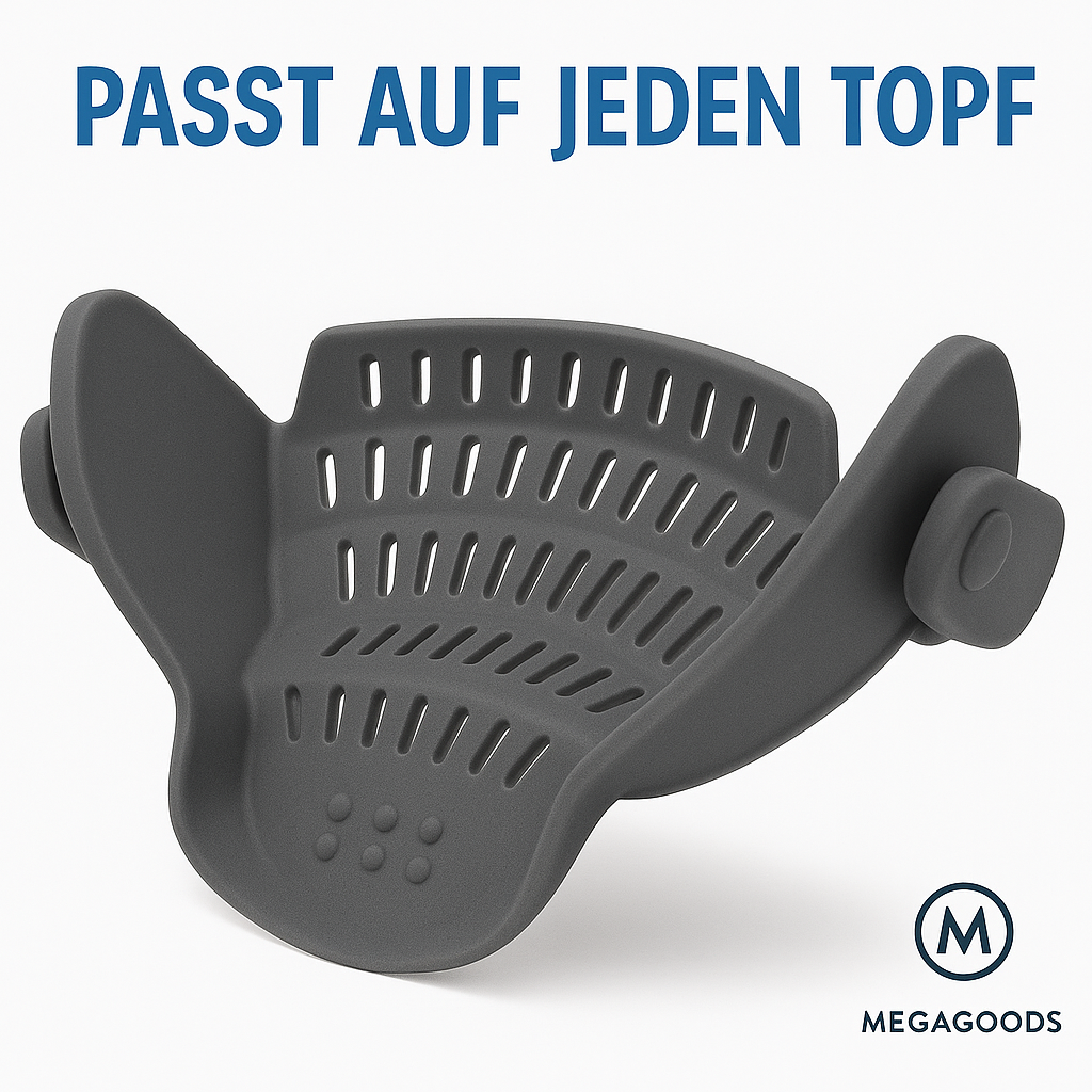 Topf-Sieb zum Anklemmen, flexibel für Töpfe und Schüsseln DE.