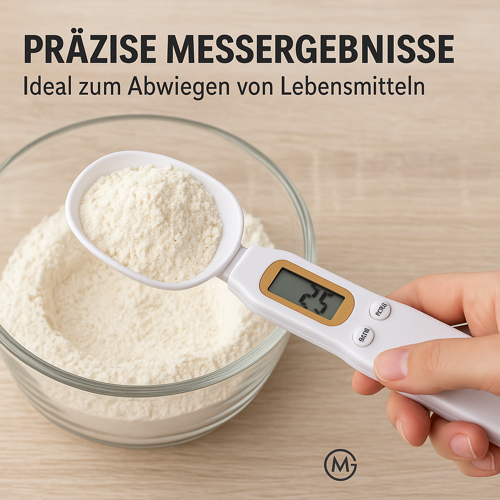 Mini-Löffelwaage Digital LCD 0,1-500 g für Mehl Kaffee Milch DE.