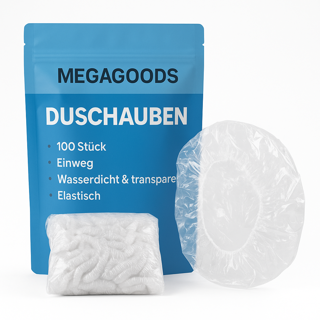100 Stück Duschhauben Einweg wasserdicht transparent elastisch DE.