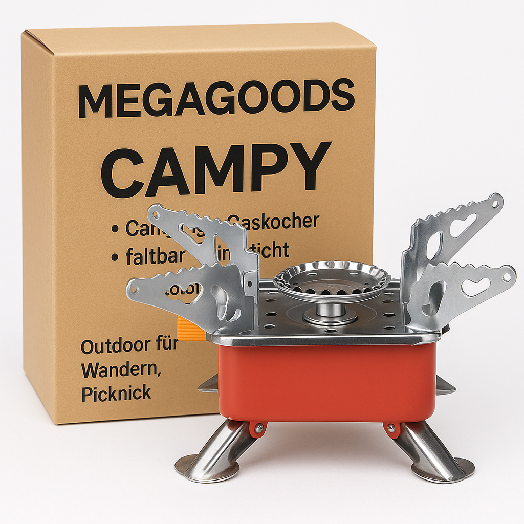 Camping-Gaskocher faltbar winddicht Outdoor für Wandern Picknick DE.