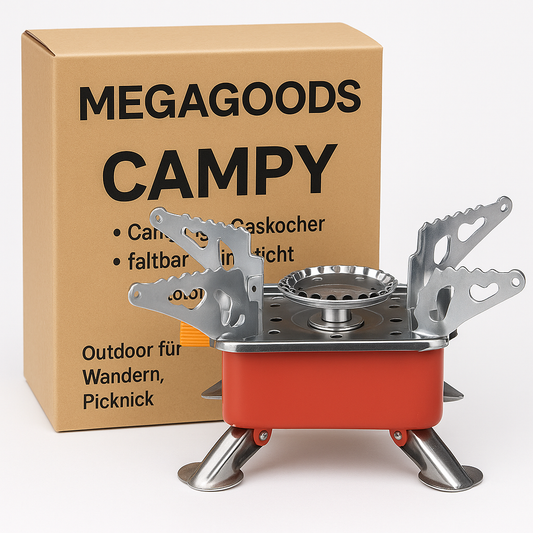 Camping-Gaskocher faltbar winddicht Outdoor für Wandern Picknick DE.