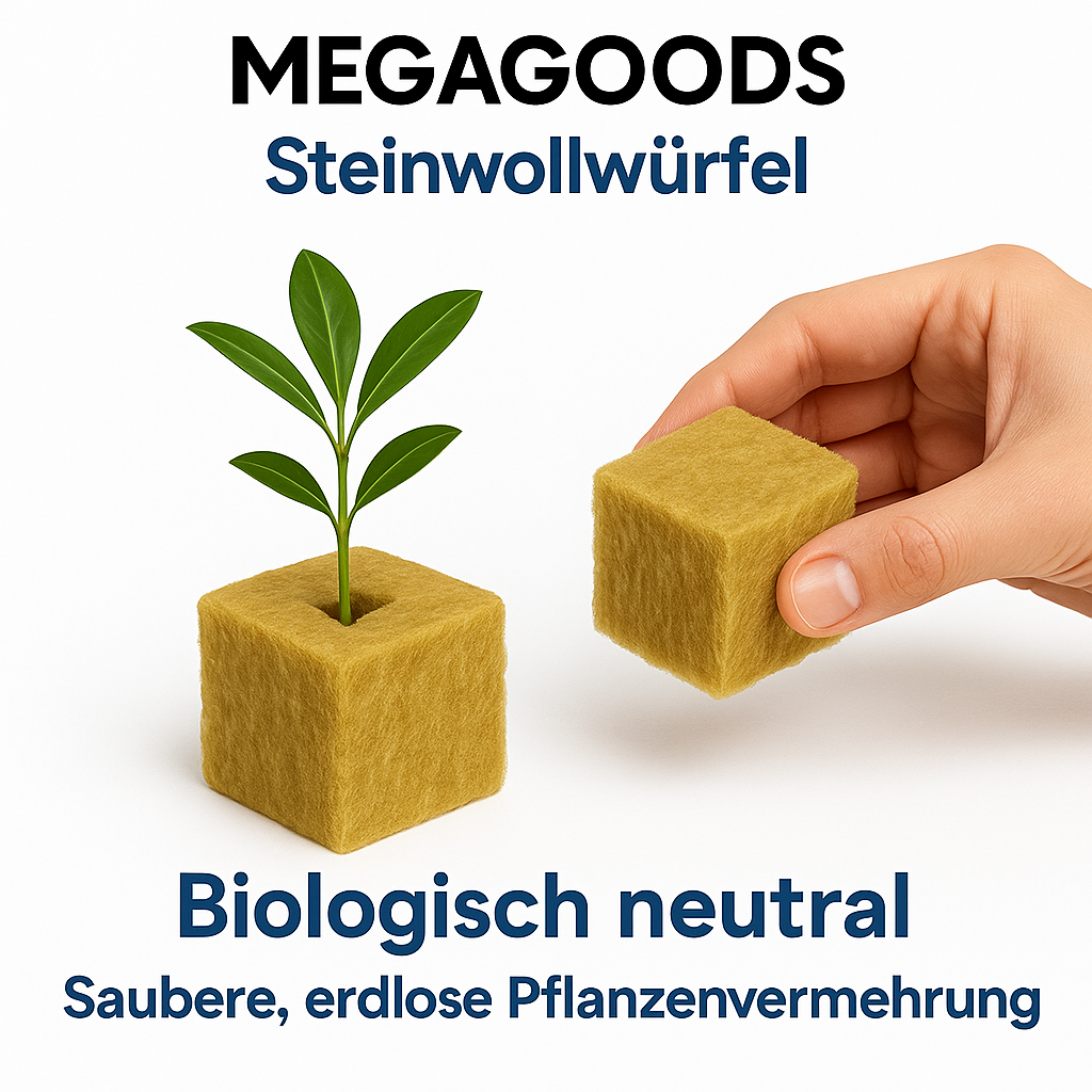 Anzuchtwürfel Steinwolle 50 Stück für Hydrokultur Stecklinge DE.