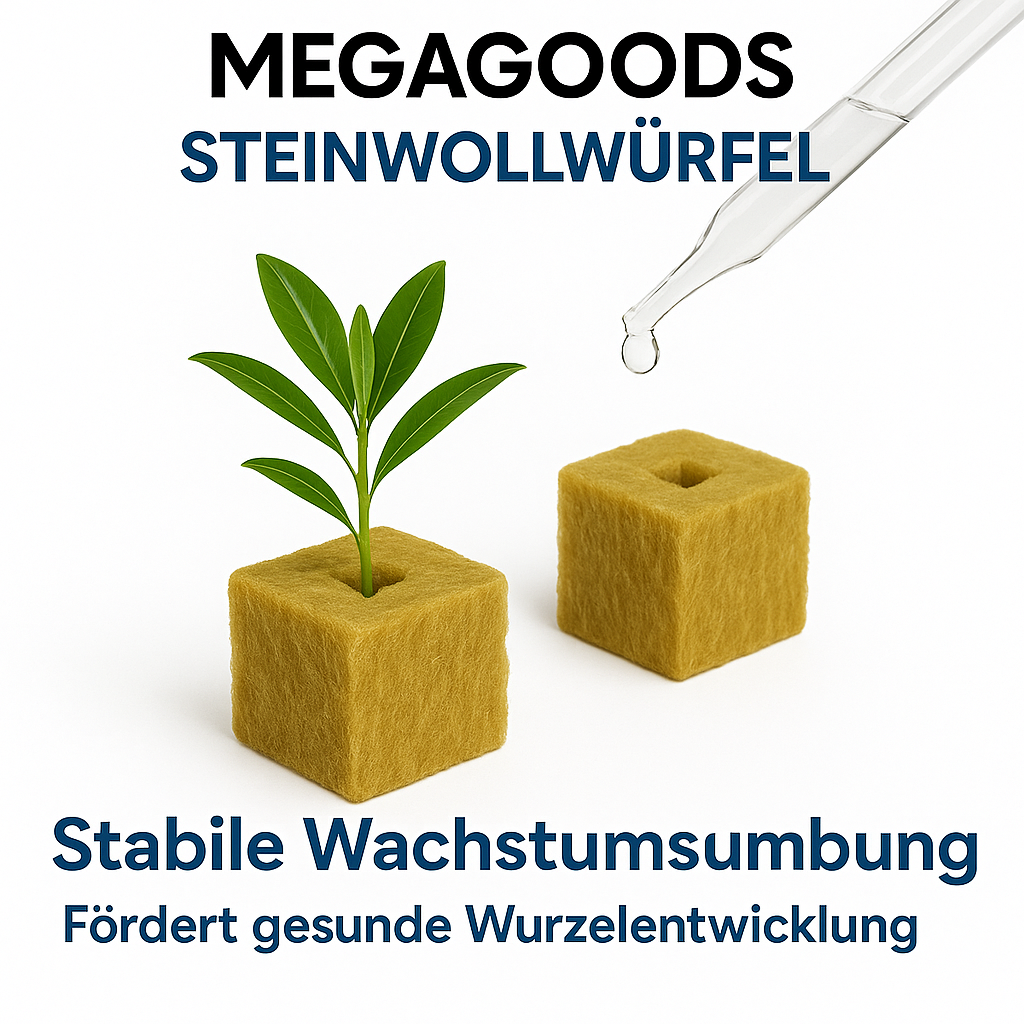 Anzuchtwürfel Steinwolle 50 Stück für Hydrokultur Stecklinge DE.