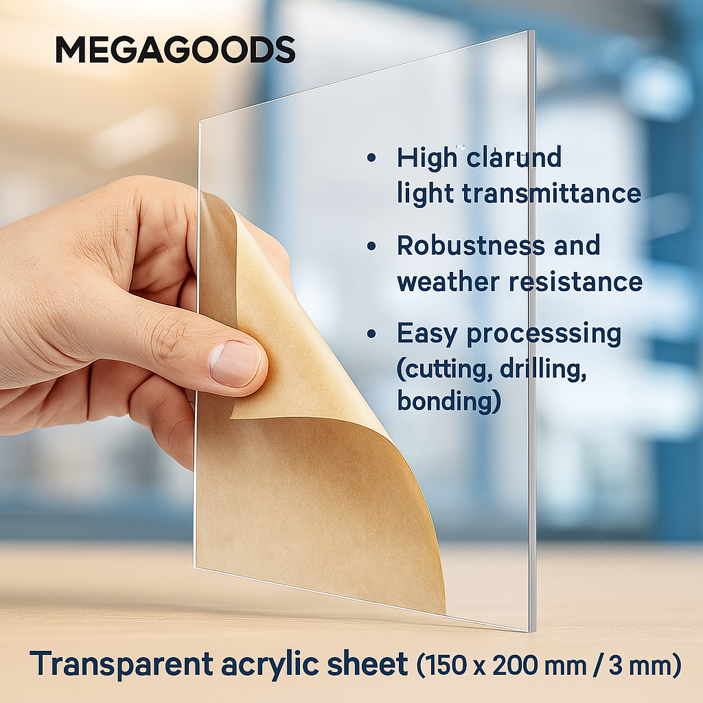 Acrylglas Platte 150x200 mm klar 3 mm stark Kunststoff DE.