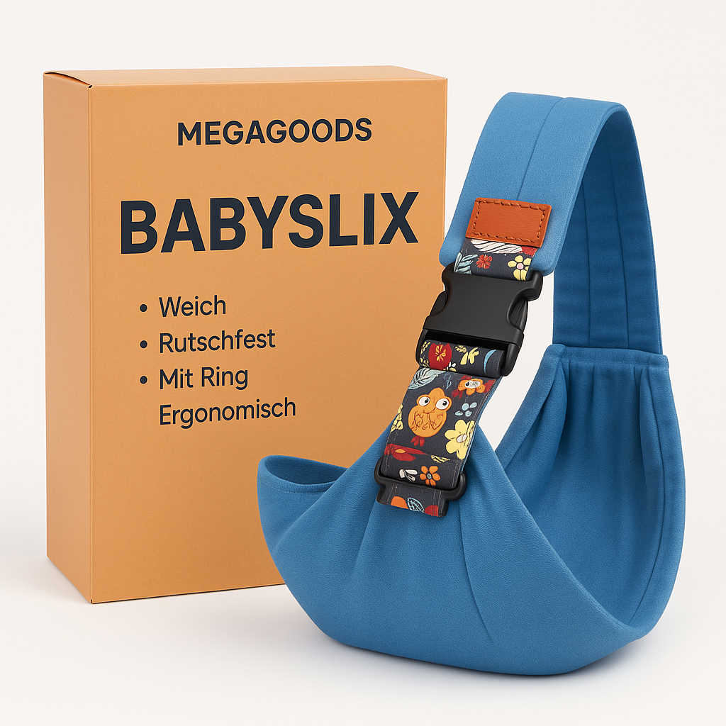 Baby Tragetuch weich rutschfest mit Ring ergonomisch DE.