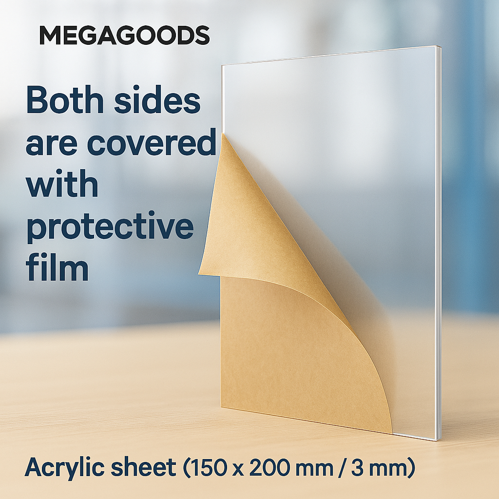 Acrylglas Platte 150x200 mm klar 3 mm stark Kunststoff DE.