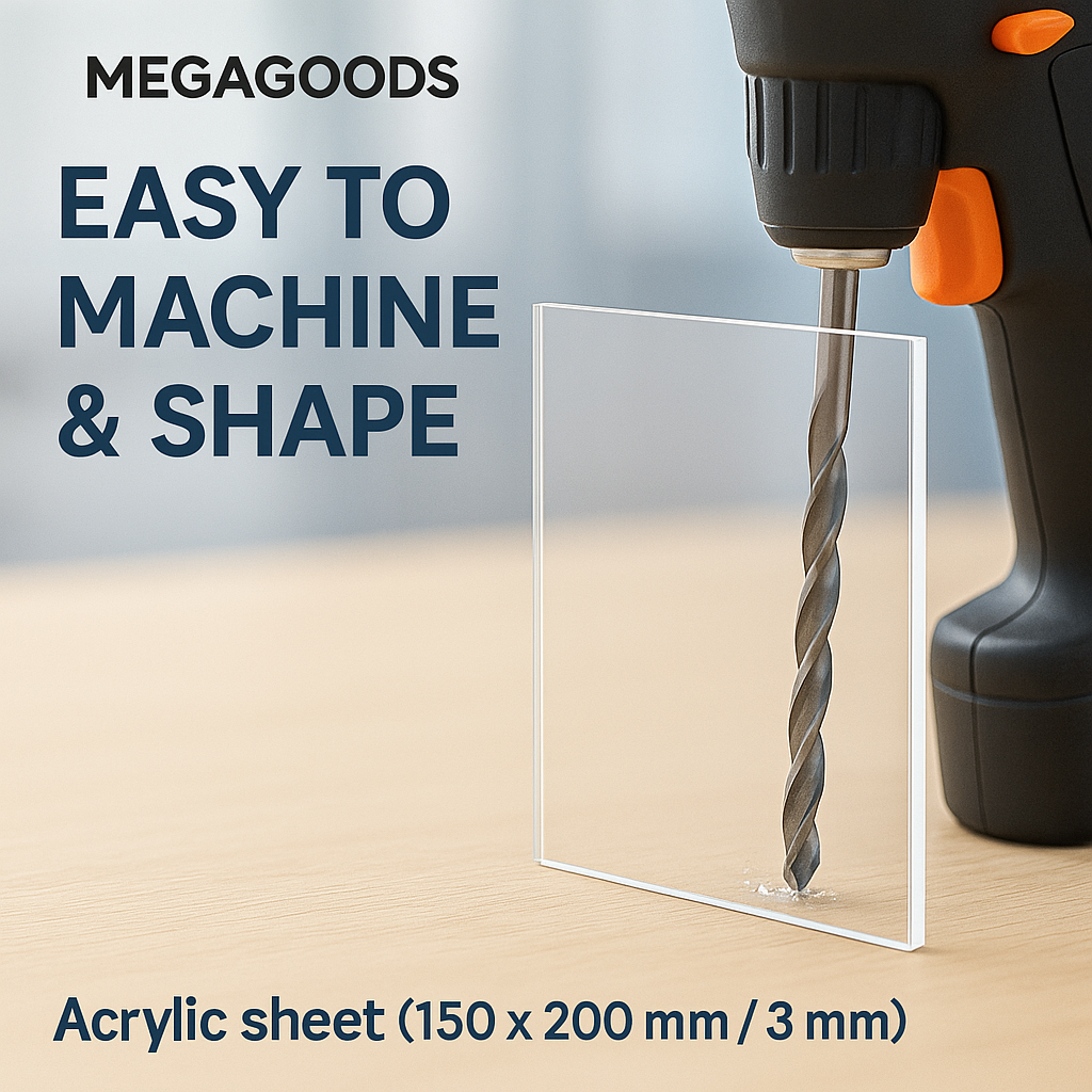 Acrylglas Platte 150x200 mm klar 3 mm stark Kunststoff DE.