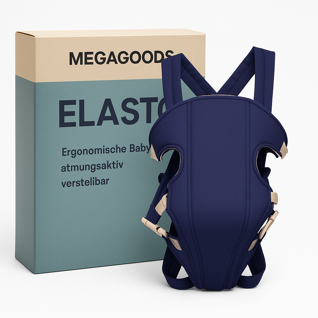 Ergonomische Babytrage atmungsaktiv verstellbar Fronttrage DE.