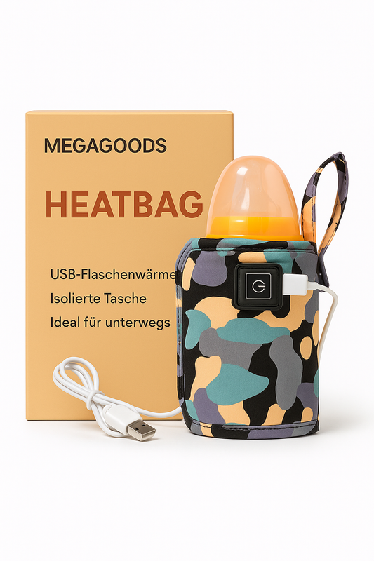 USB Flaschenwärmer isolierte Tasche Baby Stillen Reise DE.